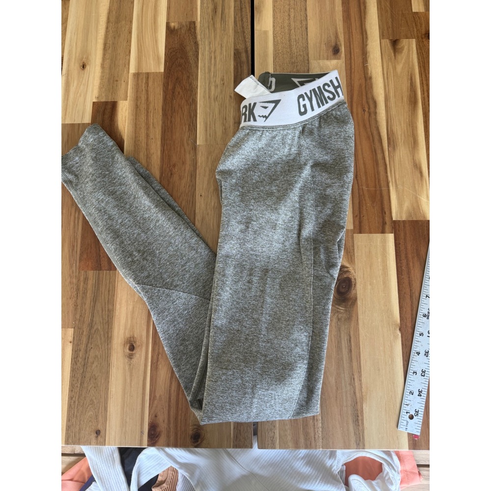 Gymshark‎ Flex Leggings Size XSmall Heathered Green